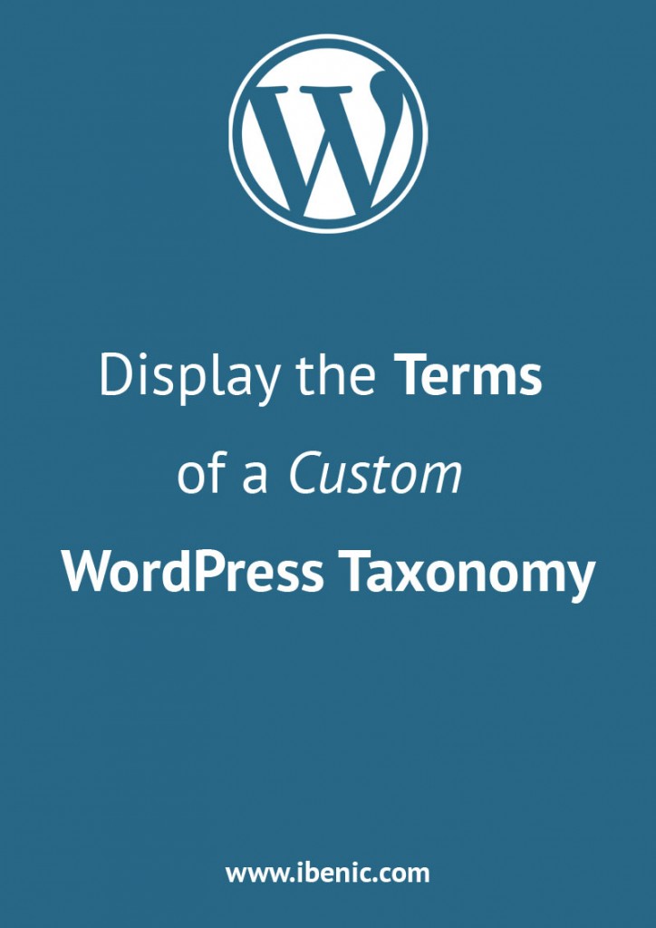 Custom WordPress Taxonomy