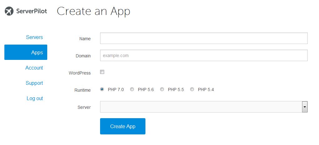 Creating ServerPilo App