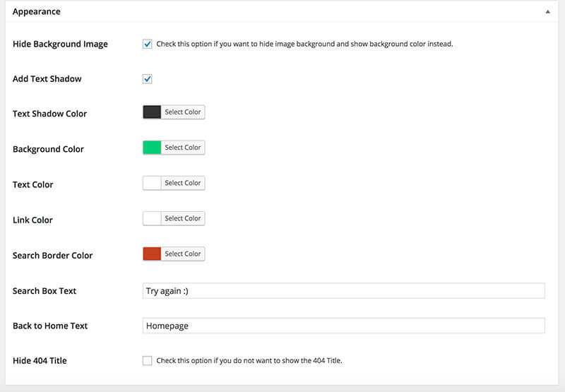 Image of settings for Forty Four