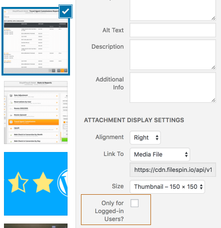 A new checkbox on Emebeding Options