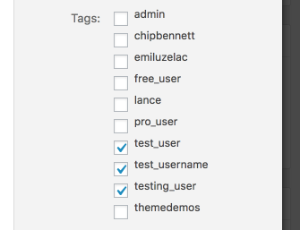 List of checkboxes with user names next to it