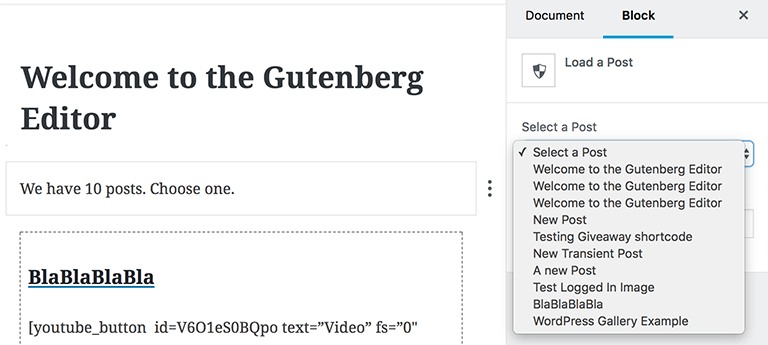 WordPress Block Editor - Latest Posts Block